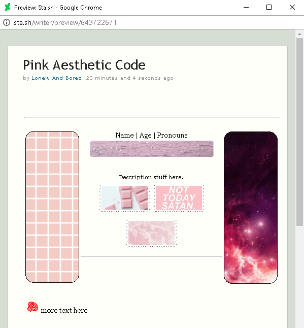 Pink Aesthetic F2U