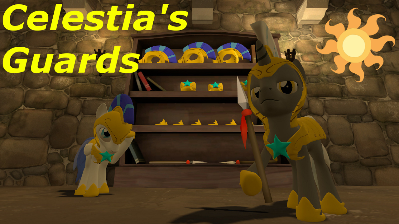 Ceslestia's Royal Guards SFM-Gmod ponies