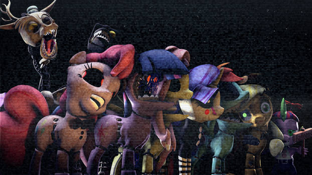 Five nights at Equestria 2 - withered animatronics