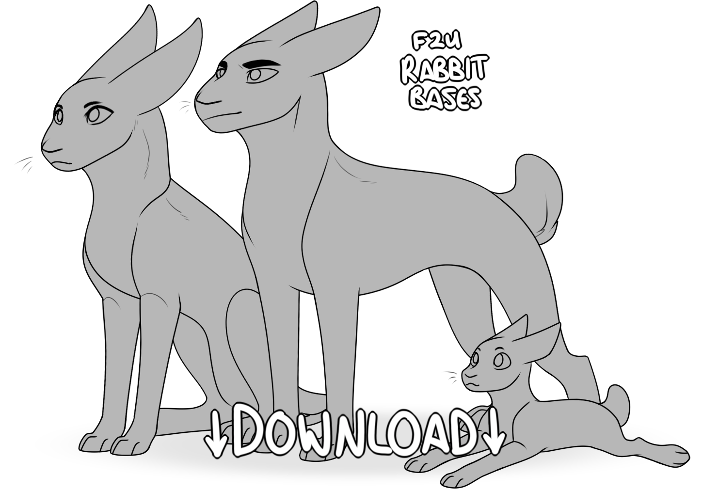 F2U - Rabbit Bases by NorburyHill on DeviantArt