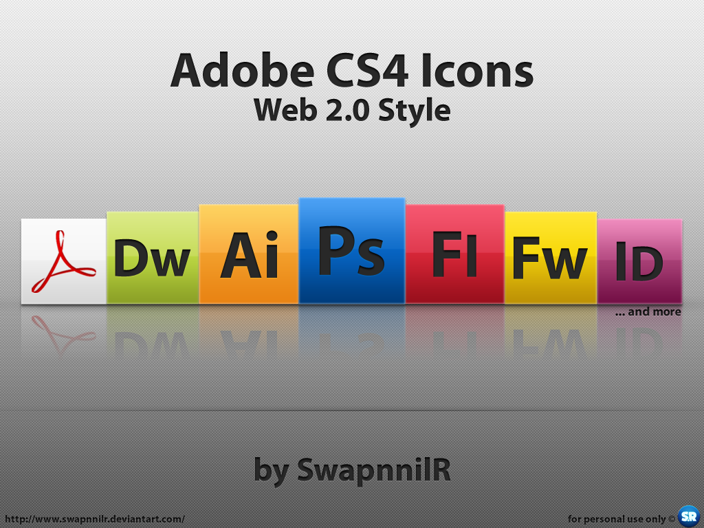 Adobe Cs4 Web 2 0 Icons By Swapnnilr On Deviantart