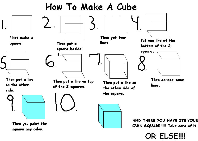 How To Make A Cube by PandaPalooza on DeviantArt