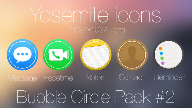 Bubble Circle Icon pack #2