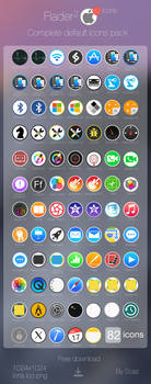 Flader : 82 default icons for Apple app Mac os X