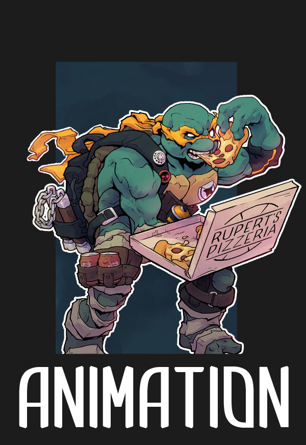 tmnt michelangelo animation by