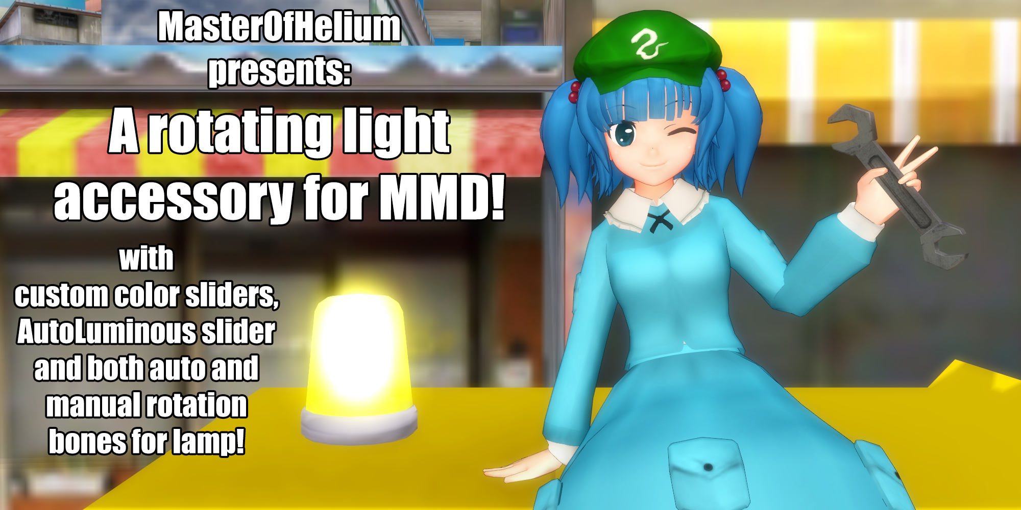 [MMD accessory download] Rotating light