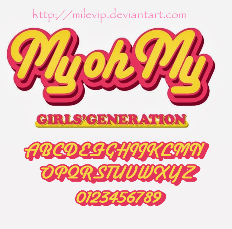 font GIRLS`GENERATION  - My oh My