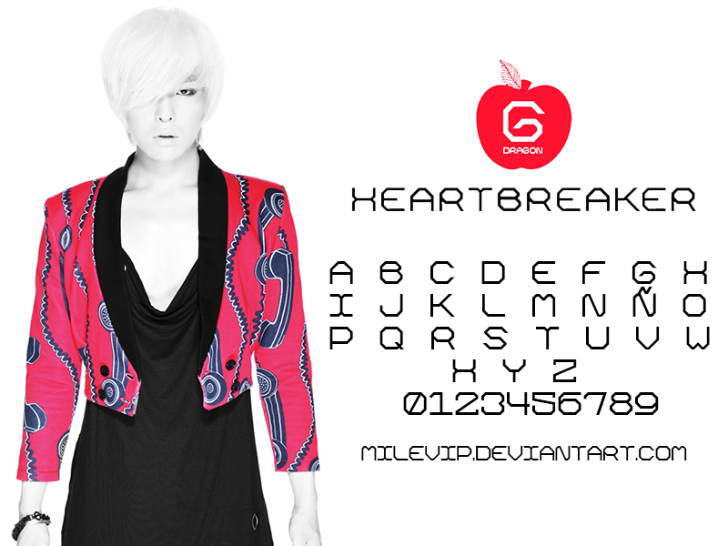 G Dragon Heartbreaker Font By Milevip On Deviantart G Dragon Heartbreaker Font By Milevip On Deviantart