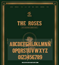 Twice -  The Roses Font