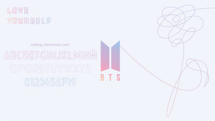 BTS - Love Yourself font