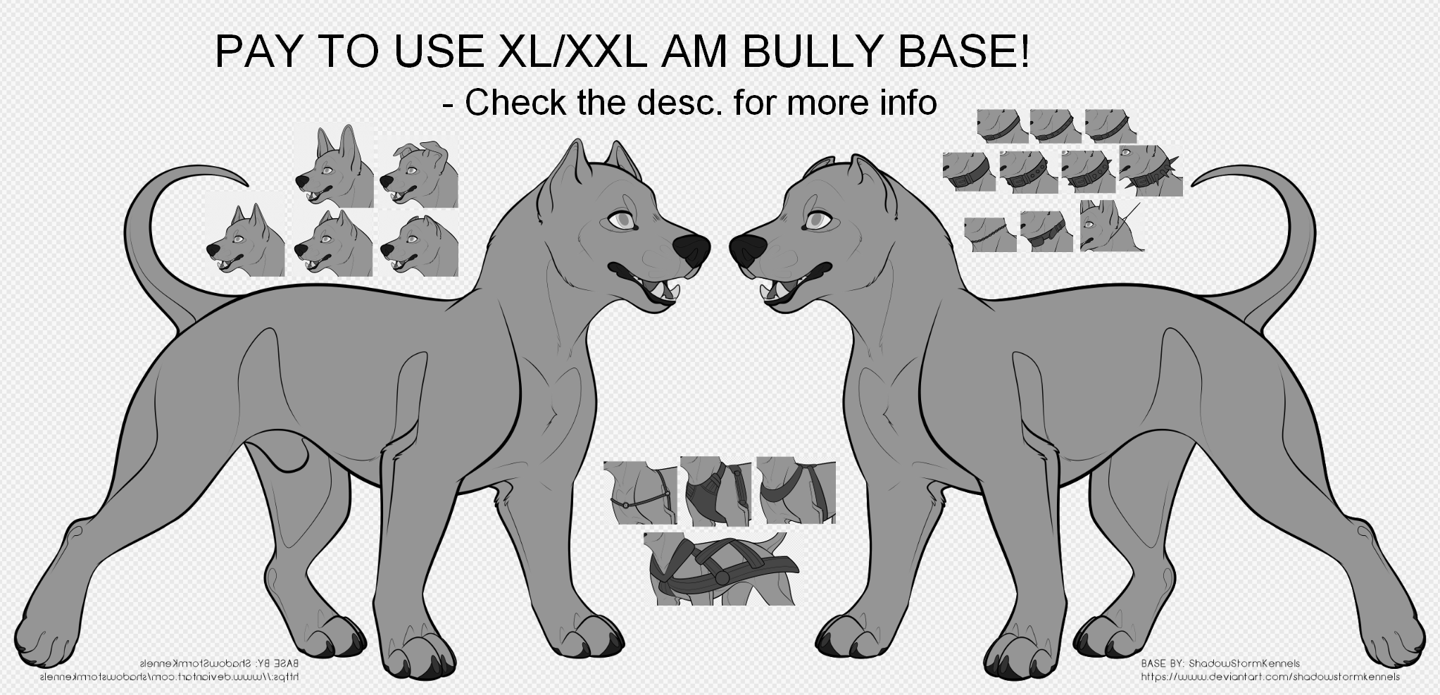 XL/XXL Bully Base 2.0 P2U by ShadowStormDogs on DeviantArt