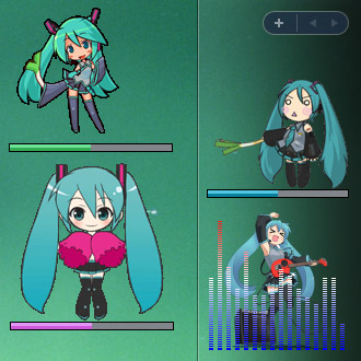 Hatsune Miku System Monitor