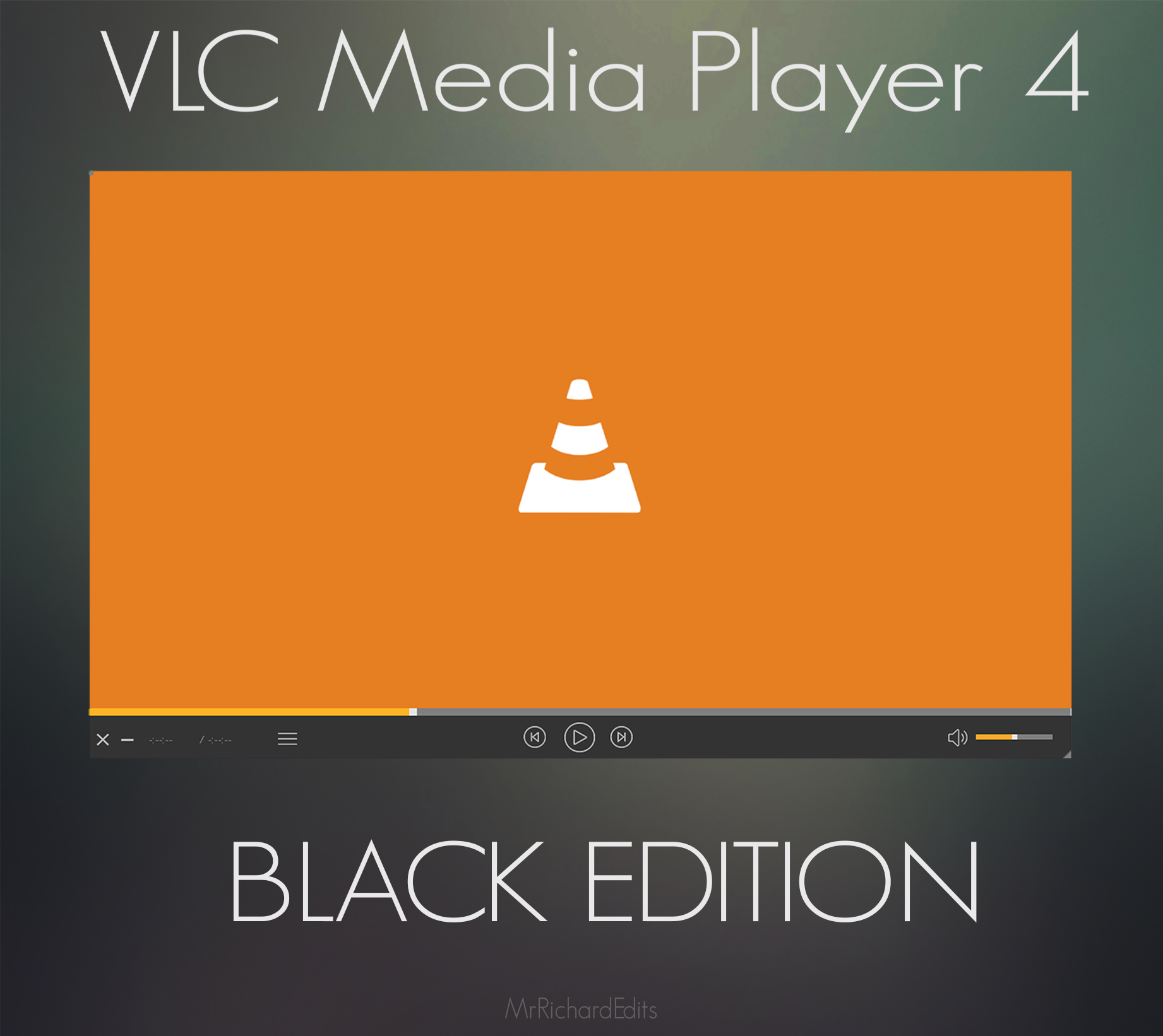 VLC Media Player 4| SKIN | Black Edition