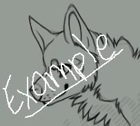 Wolf lineart.