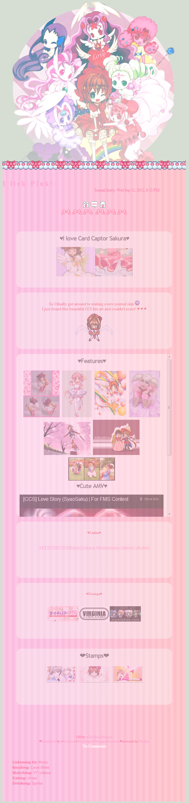 Card Captor Sakura Journal Skin