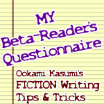 My Beta-Readers Questionnaire by OokamiKasumi on DeviantArt