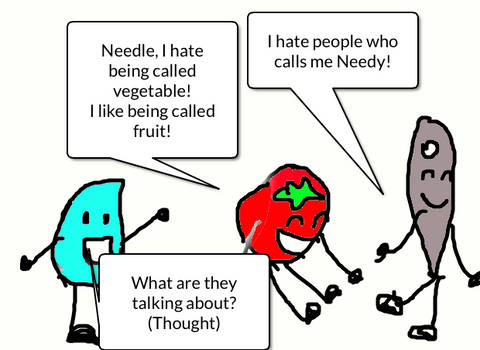 Tomato (2nd OC), Needle and Teardrop talking!