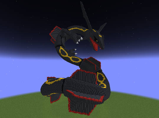 Minecraft Shiny Rayquaza Build Schematic