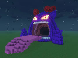 Minecraft Gigantamax Gengar Build Schematic