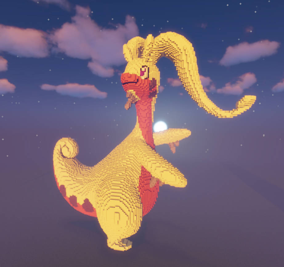 Minecraft Shiny Goodra Build Schematic
