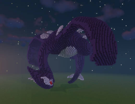 Minecraft Shadow Lugia Build Schematic
