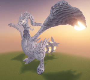 Minecraft Reshiram Build Schematic