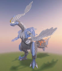 Minecraft White Kyurem Build Schematic
