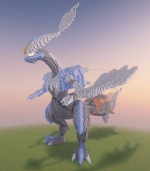 Minecraft White Kyurem Build Schematic