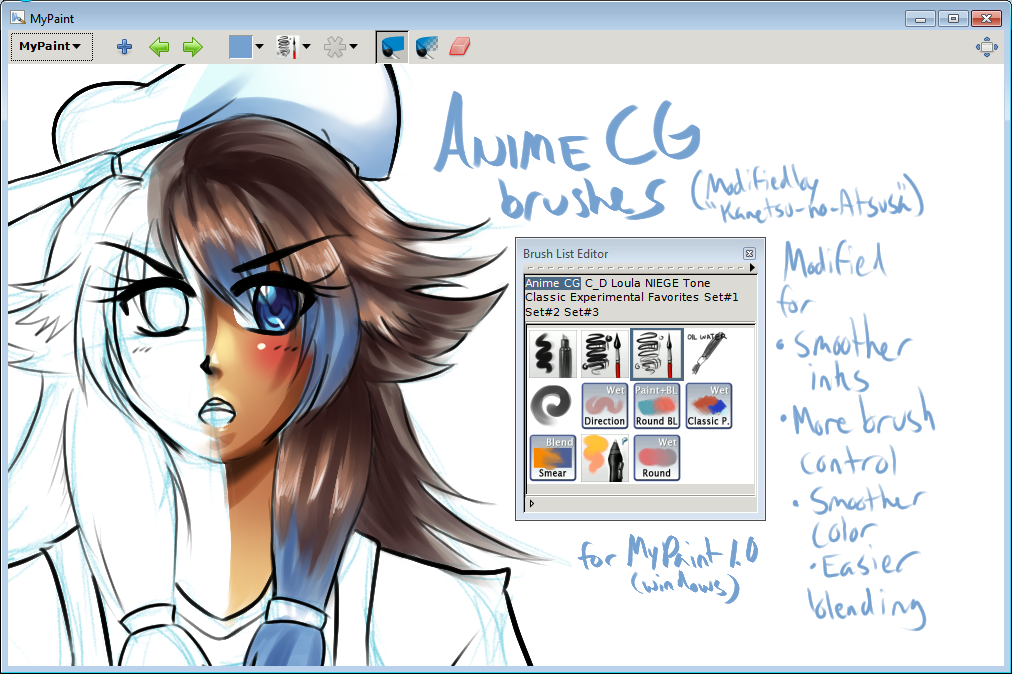 Anime Cg Mypaint Brush Pack By Atsusakaneytza On Deviantart