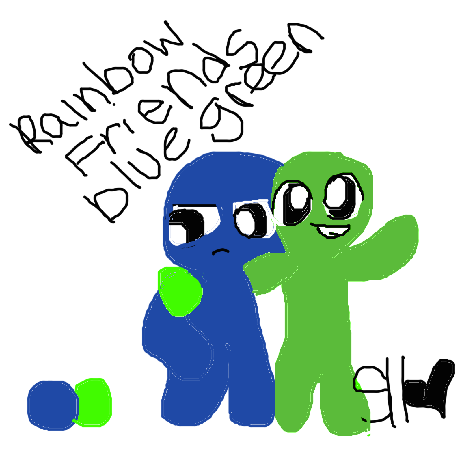 Blue and Green - Rainbow friends : r/RainbowFriends