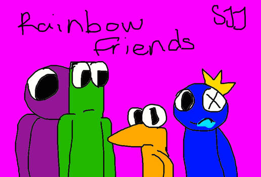 Rainbow friends hand drawing by umimallang on DeviantArt