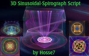 3D Sinusoidal Spirogaph Script