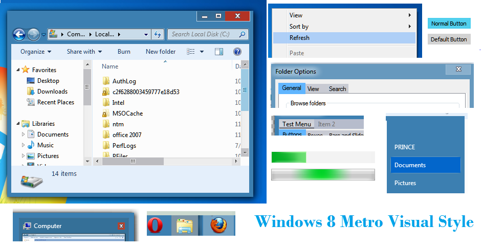 Windows 8 Metro Visual Style