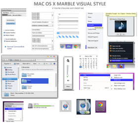 Mac OS X Marble Visual Style For Windows 7