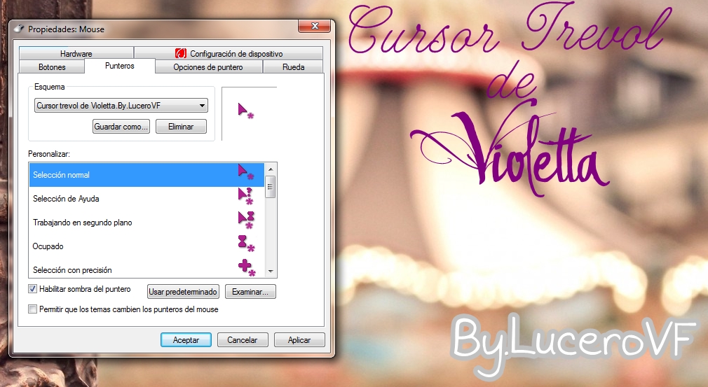 Cursor de violetta