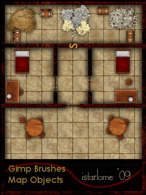 Gimp Dungeon Map Maker Map Object Gimp Brushes By Istarlome On Deviantart