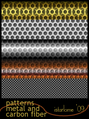 gimp patterns: metal-n-carbon by istarlome