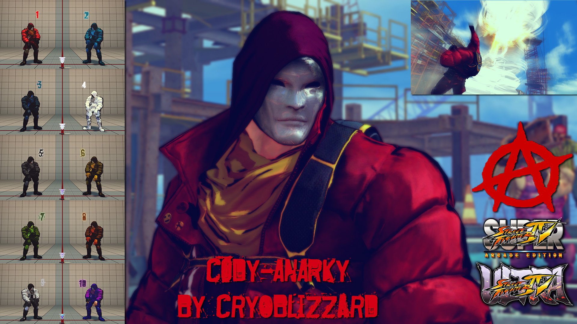 SSF4/USF4 - Cody - Anarky (Batman Arkham Origins) by CrYoBliZZarD on  DeviantArt