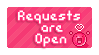Stamp: Requests Open by MissLadyMinx