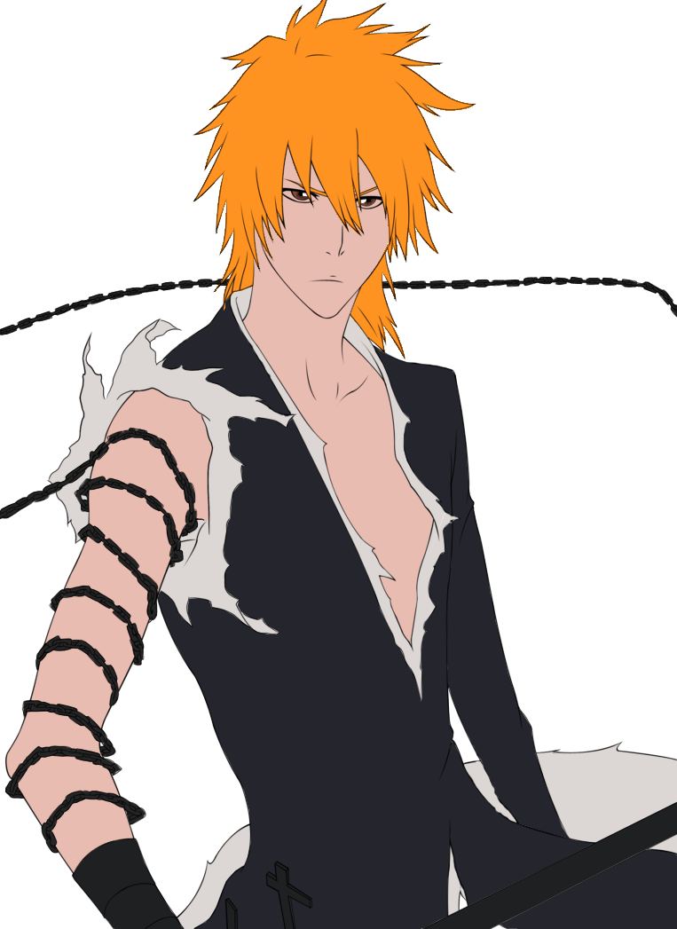 Bleach-Lineart Y Color Base Ichigo Kurosaki by SusanArt19 on DeviantArt