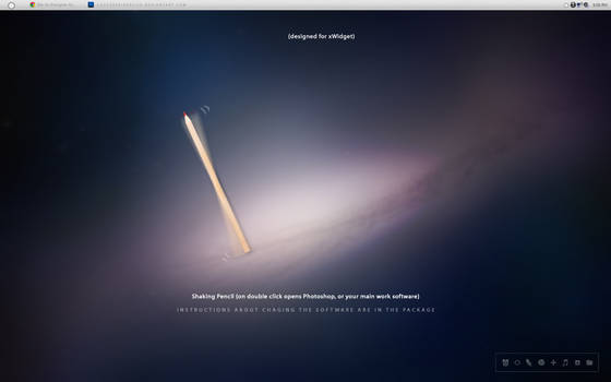 Shaking Pencil WIDGET opens your Work software!