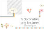 15 decorative png textures