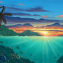 Underwater Sunset