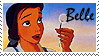 Princess stamp series: Belle by xloki-arisux