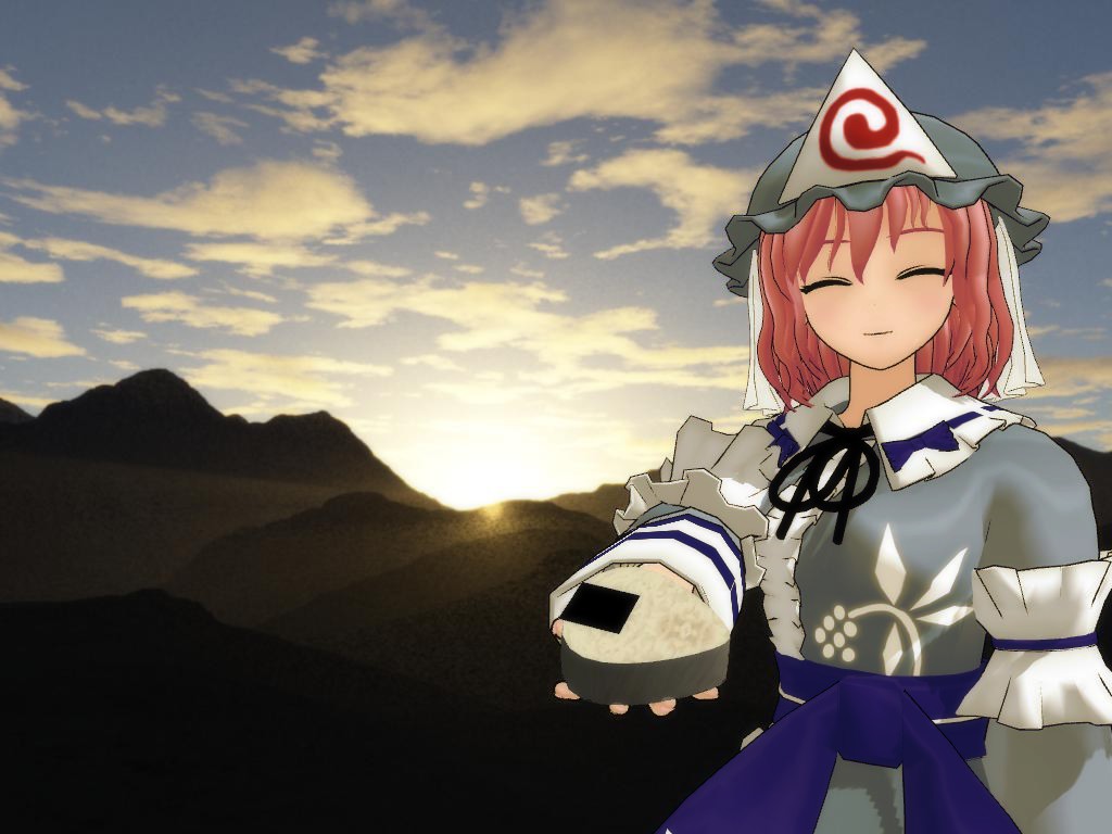 [MMD] Onigiri accessory !