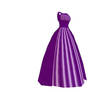 MMD Purple Dress by MB