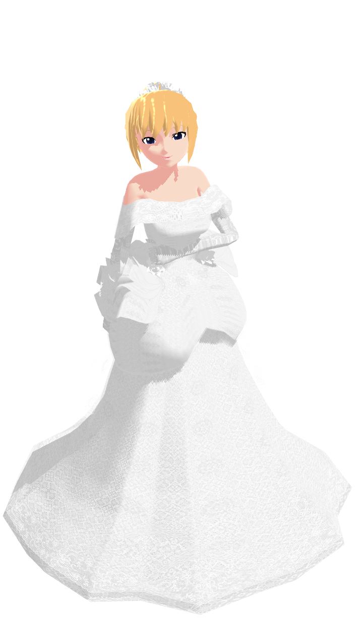 MMD Caroline Joy - Wedding Dress - UTAUloid by mbarnesMMD on DeviantArt