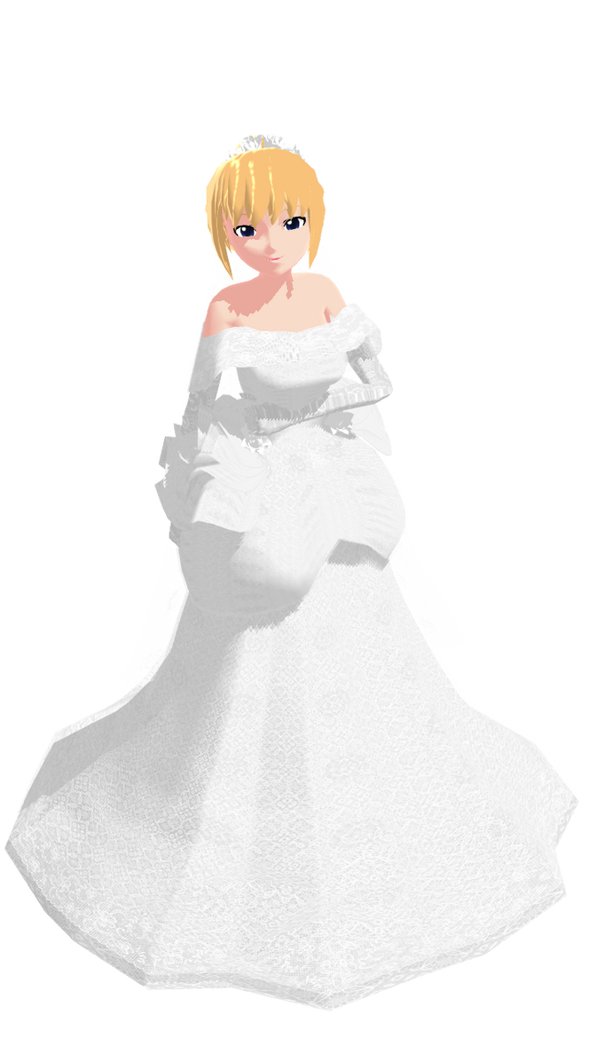 MMD Caroline Joy - Wedding Dress - UTAUloid by mbarnesMMD on DeviantArt