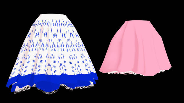 MMD Fluffy Skirts