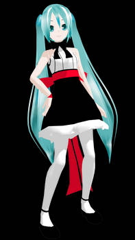 MMD Cruel Clock Miku - NEW MODEL